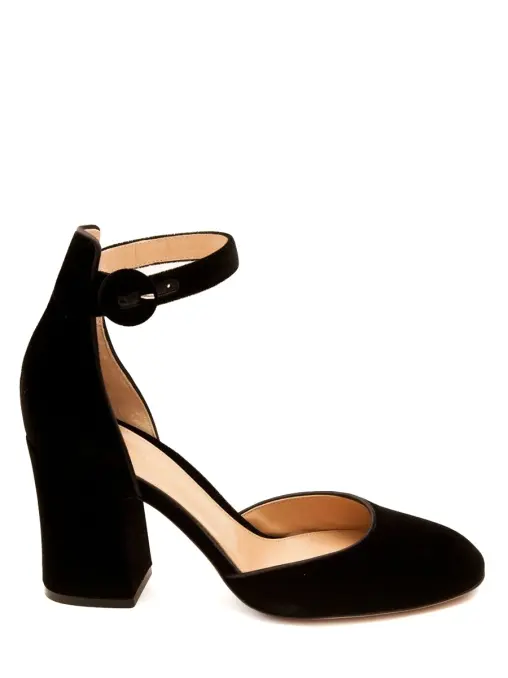 Туфли бархатные GIANVITO ROSSI