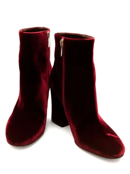 Ботильоны бархатные GIANVITO ROSSI