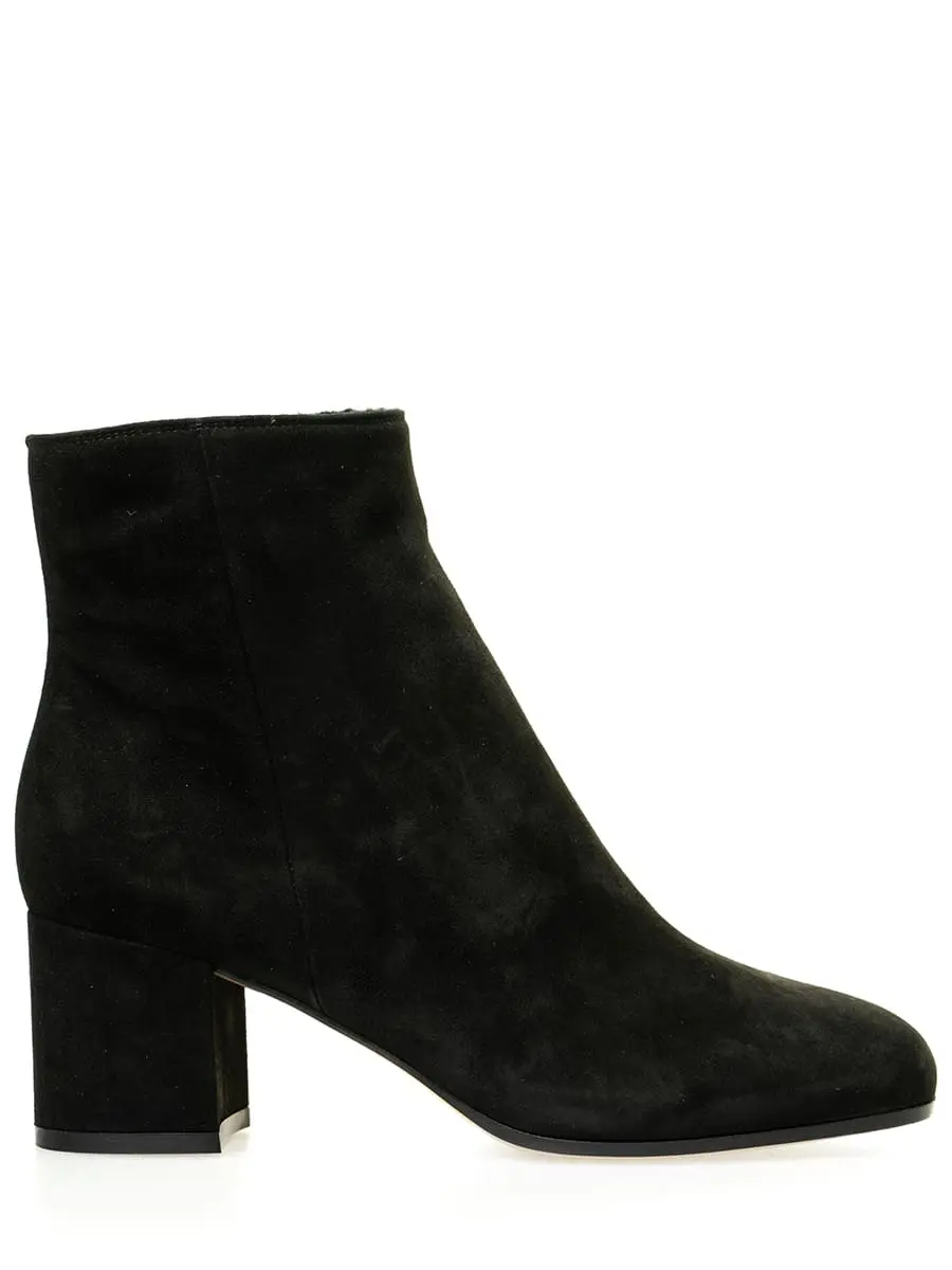 Ботильоны замшевые на меху
