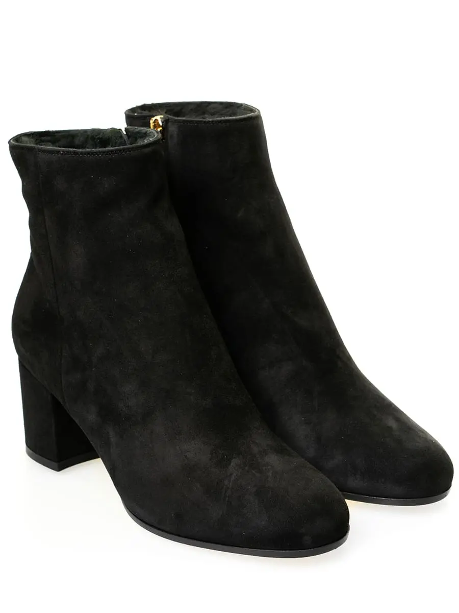Ботильоны замшевые на меху