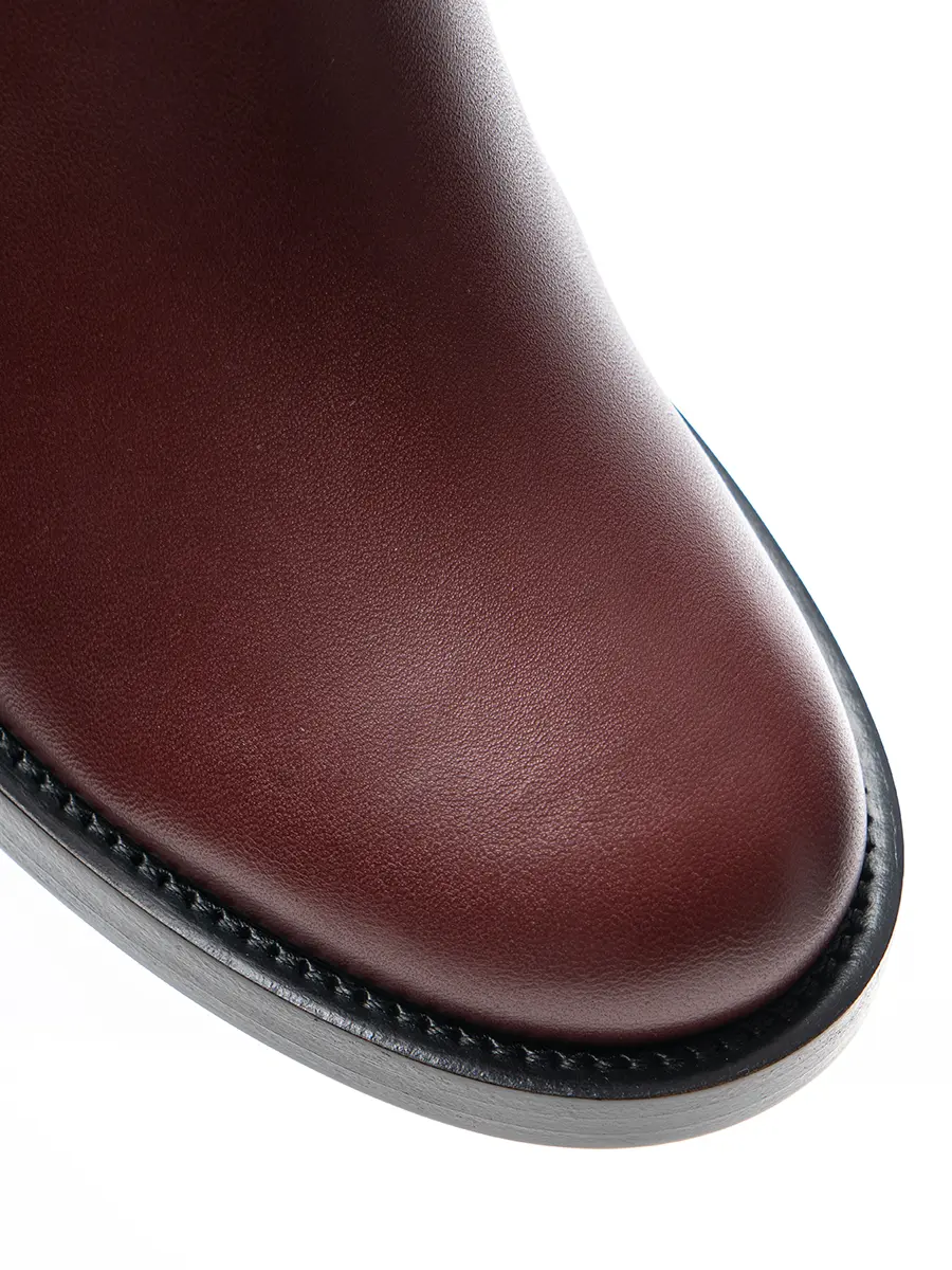 Ботинки кожаные