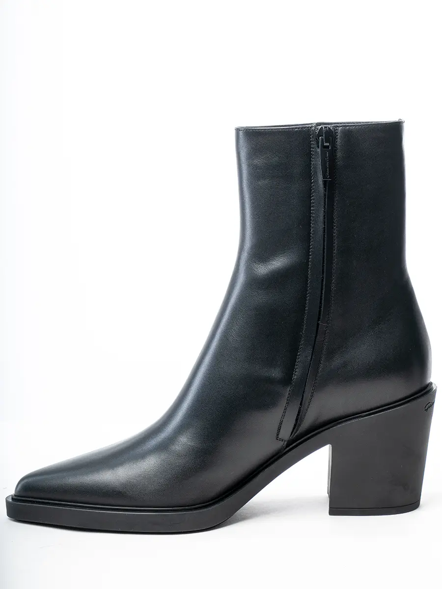 Ботильоны кожаные