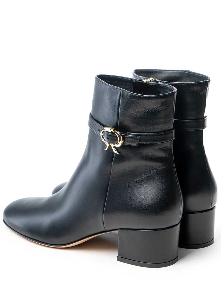 Ботильоны кожаные
