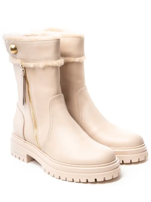 Ботинки кожаные GIANVITO ROSSI