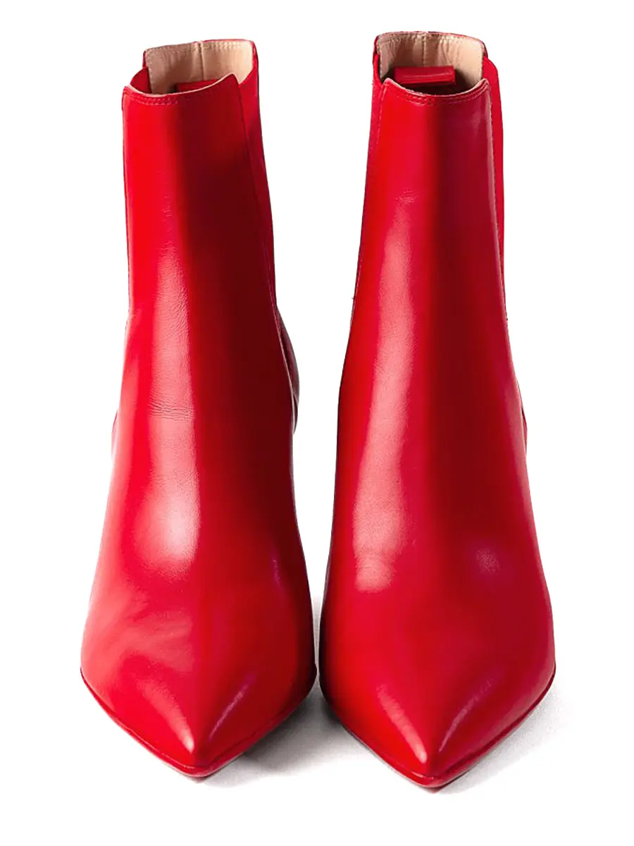 Ботильоны кожаные