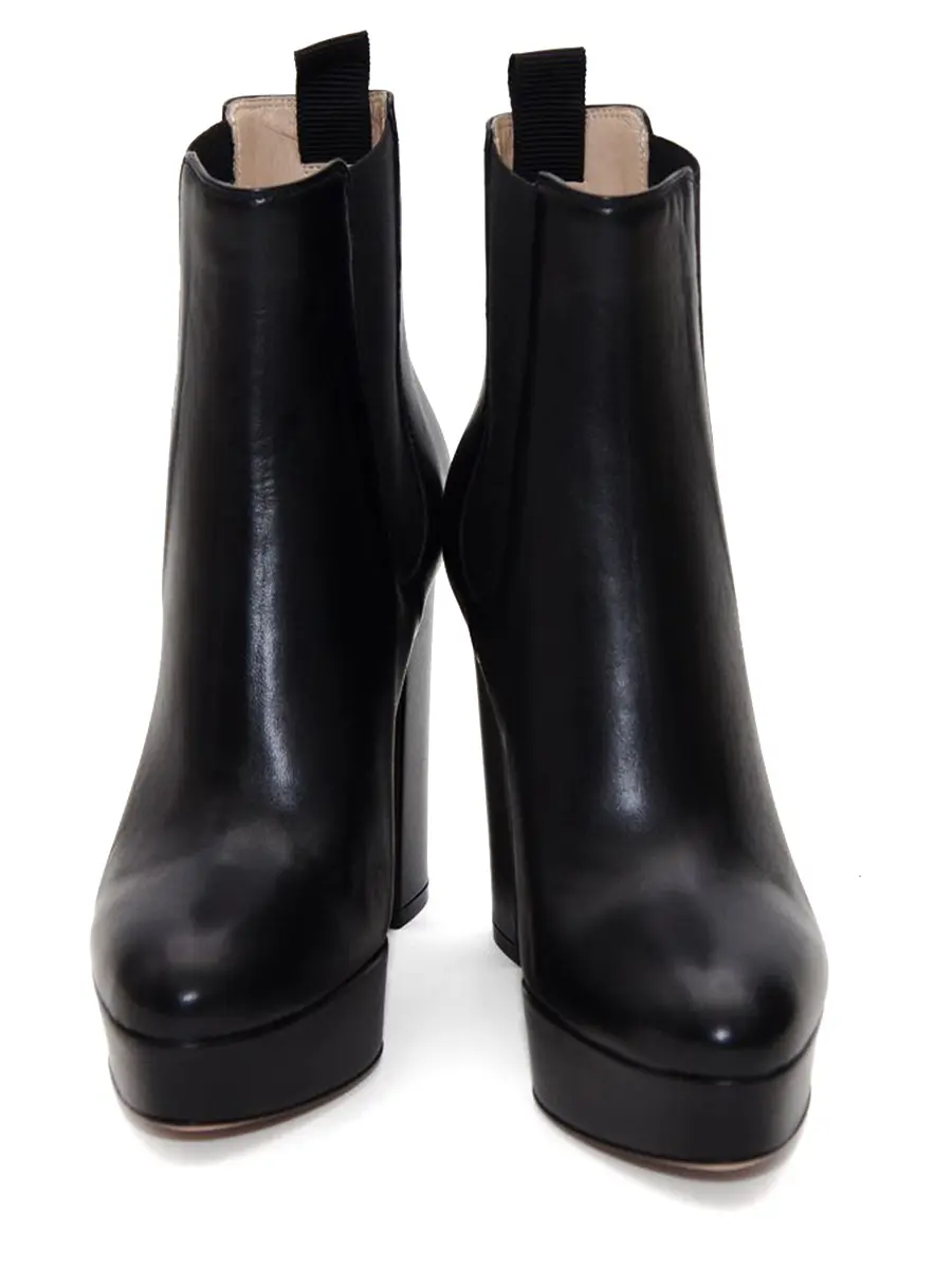 Ботильоны кожаные