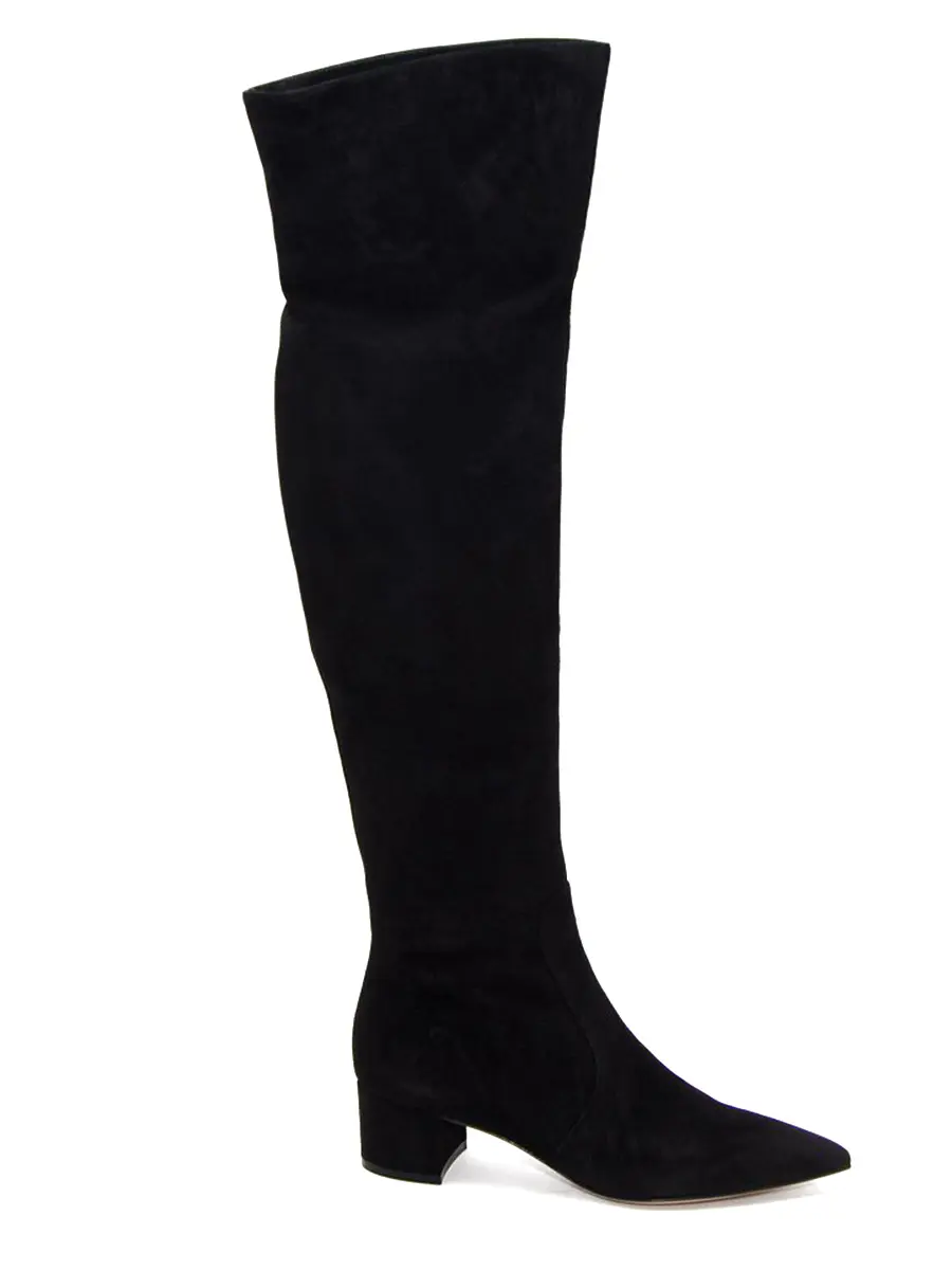 Ботфорты замшевые