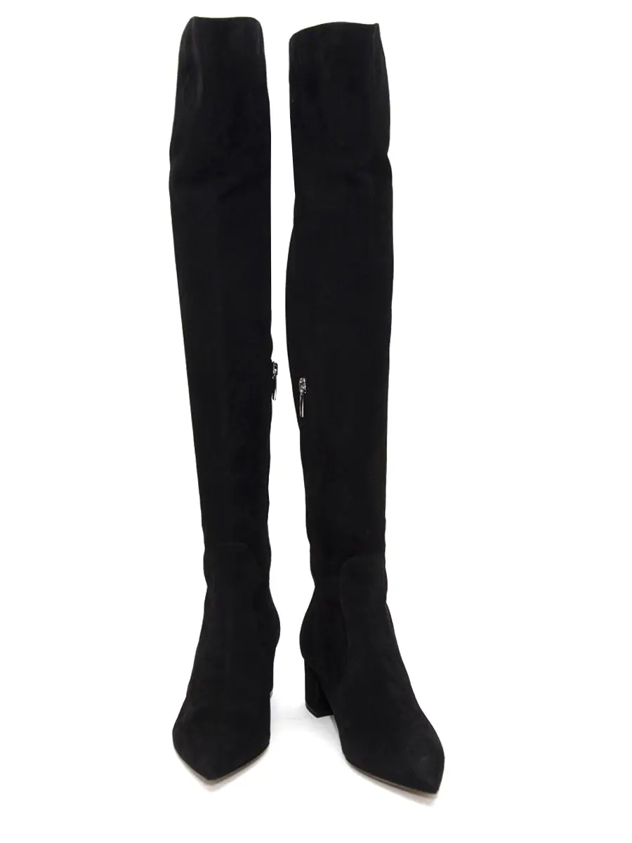 Ботфорты замшевые