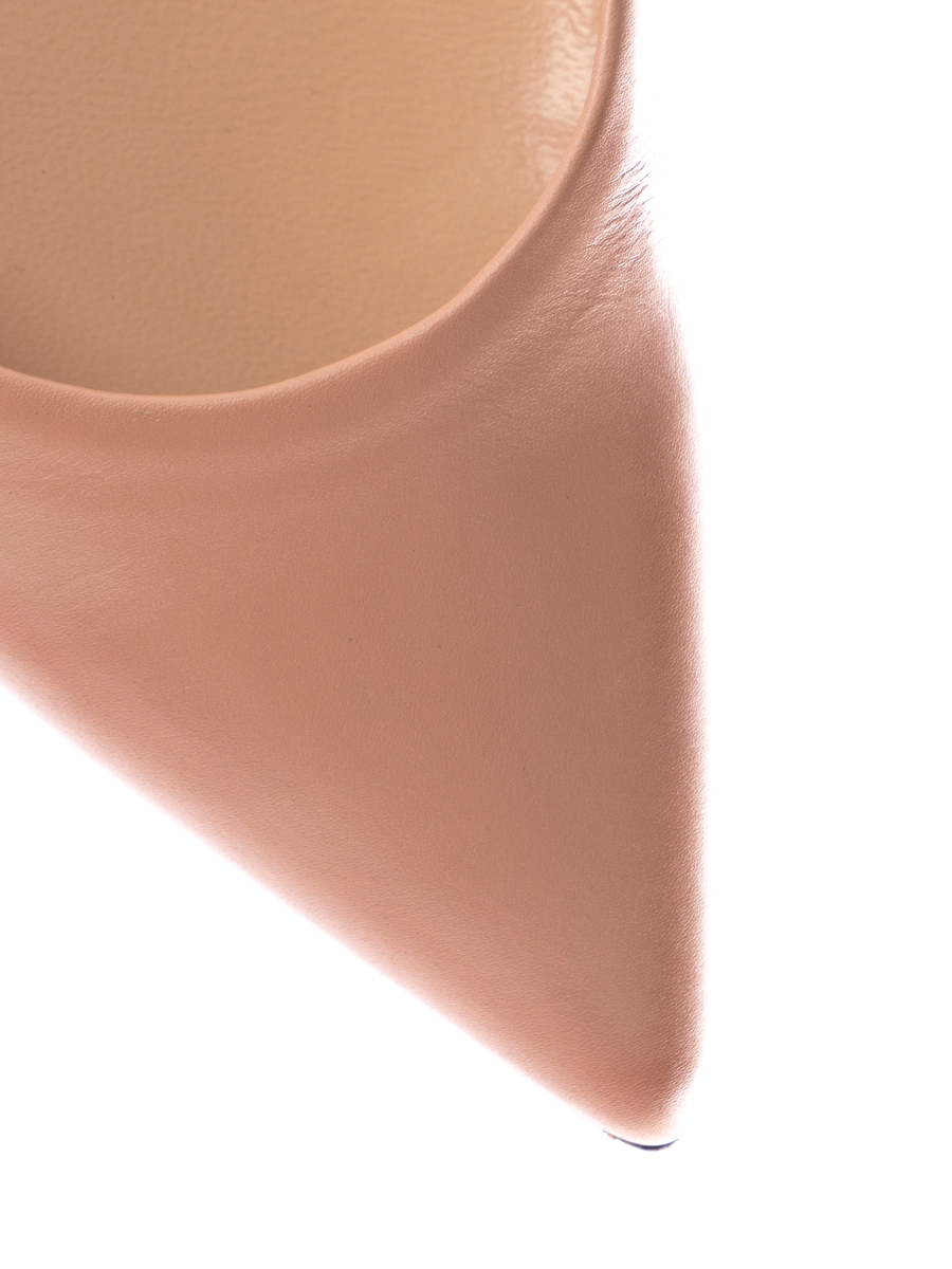 Балетки кожаные