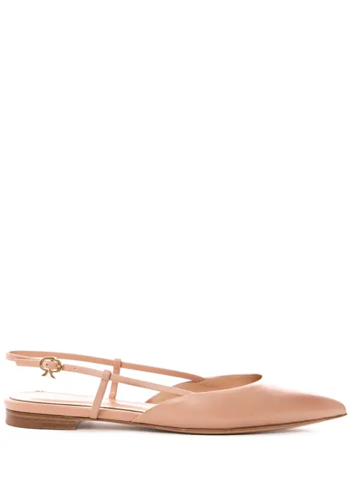 Балетки кожаные GIANVITO ROSSI