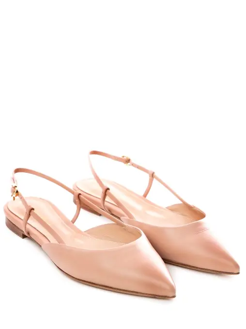 Балетки кожаные GIANVITO ROSSI