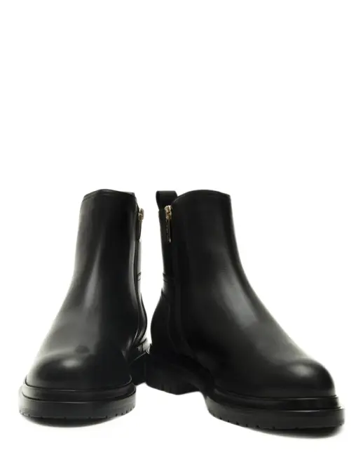 Ботинки кожаные на меху SERGIO ROSSI