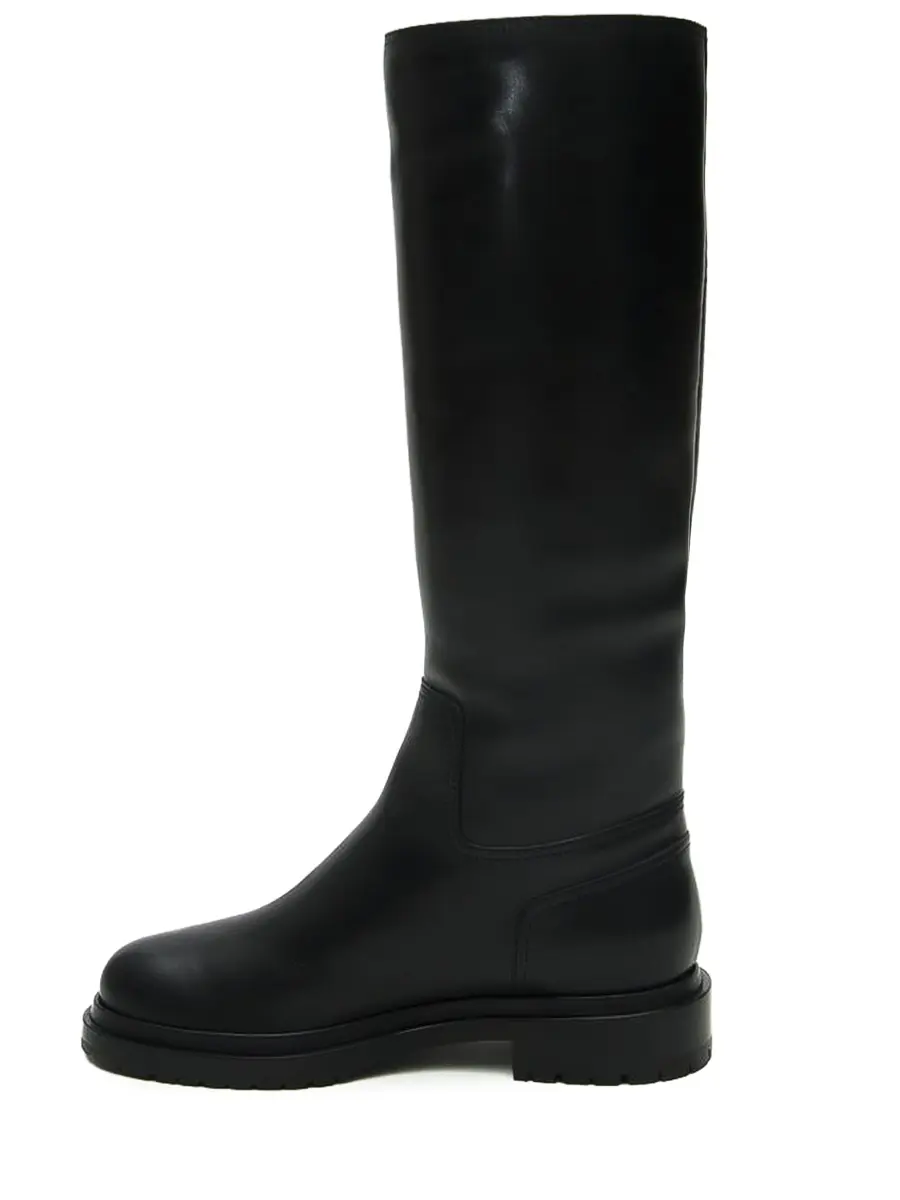 Сапоги кожаные на меху