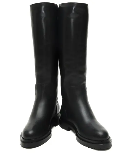 Сапоги кожаные на меху SERGIO ROSSI