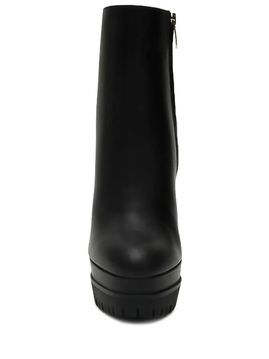 Ботильоны кожаные на меху