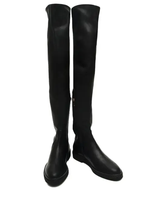 Ботфорты кожаные на меху SERGIO ROSSI