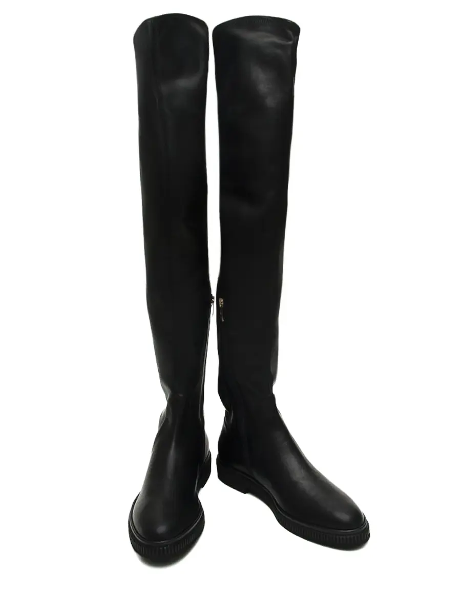 Ботфорты кожаные