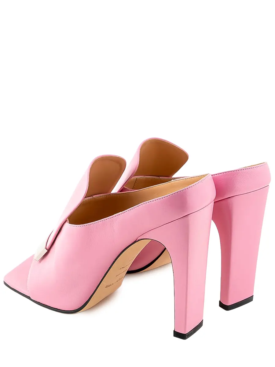 Мюли кожаные