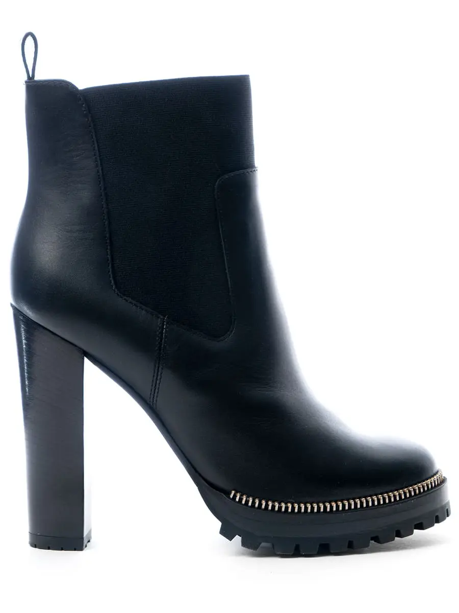 Ботильоны комбинированные на меху