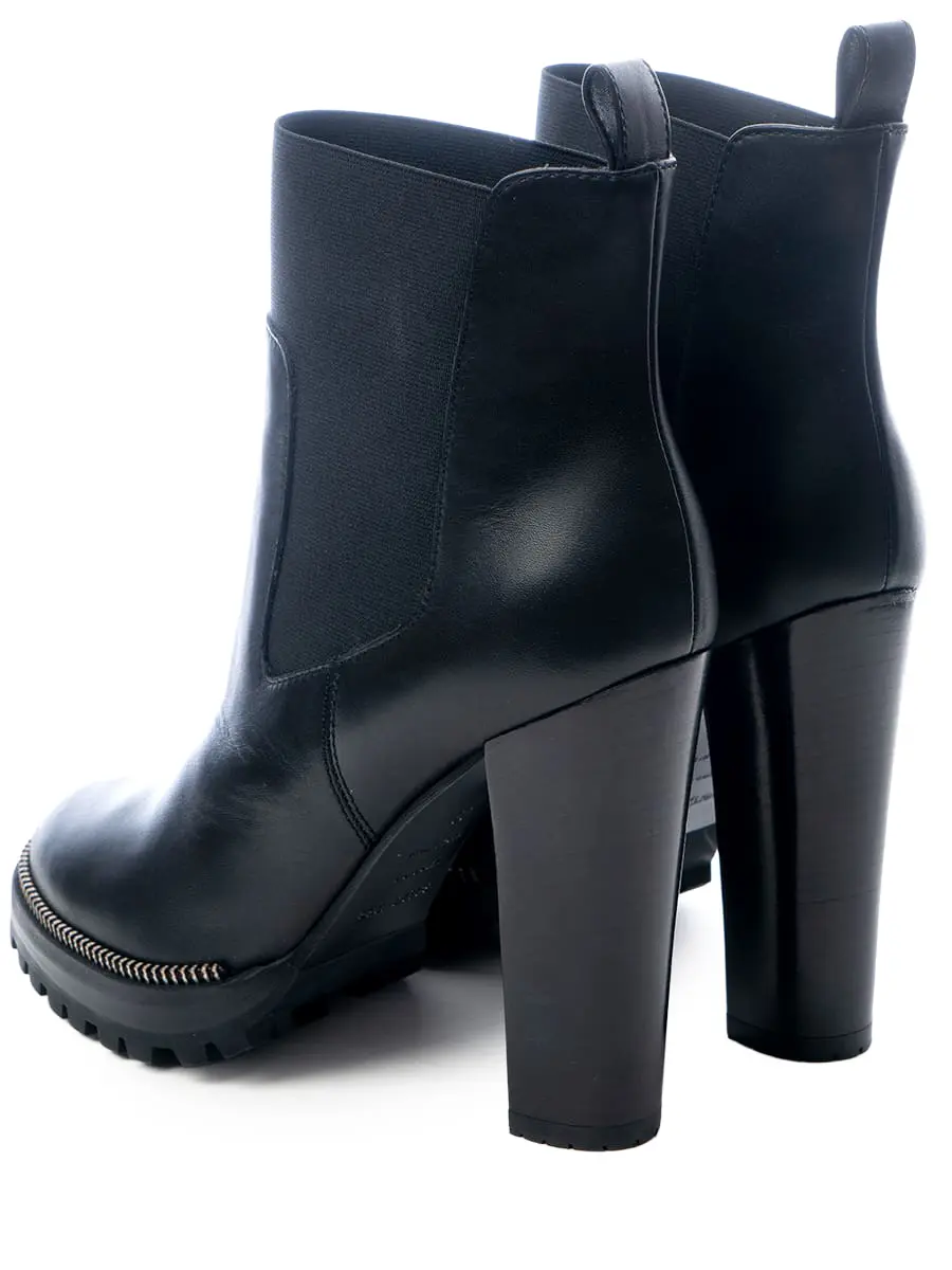 Ботильоны комбинированные на меху