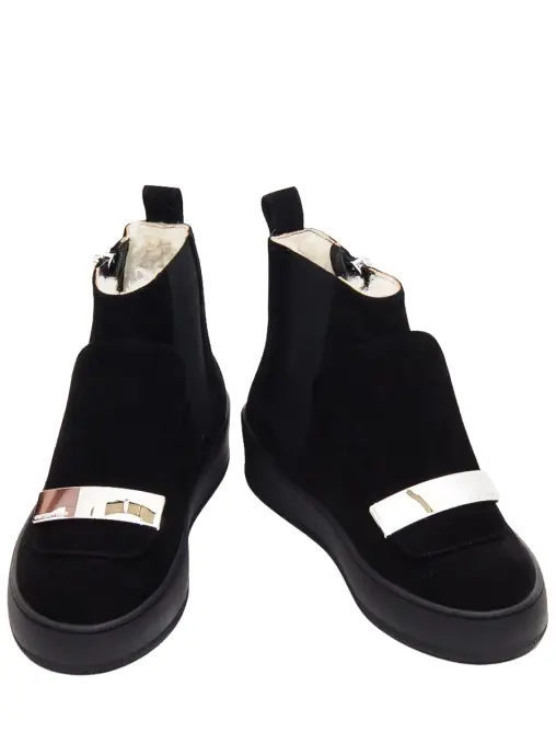 Ботинки замшевые на меху SERGIO ROSSI