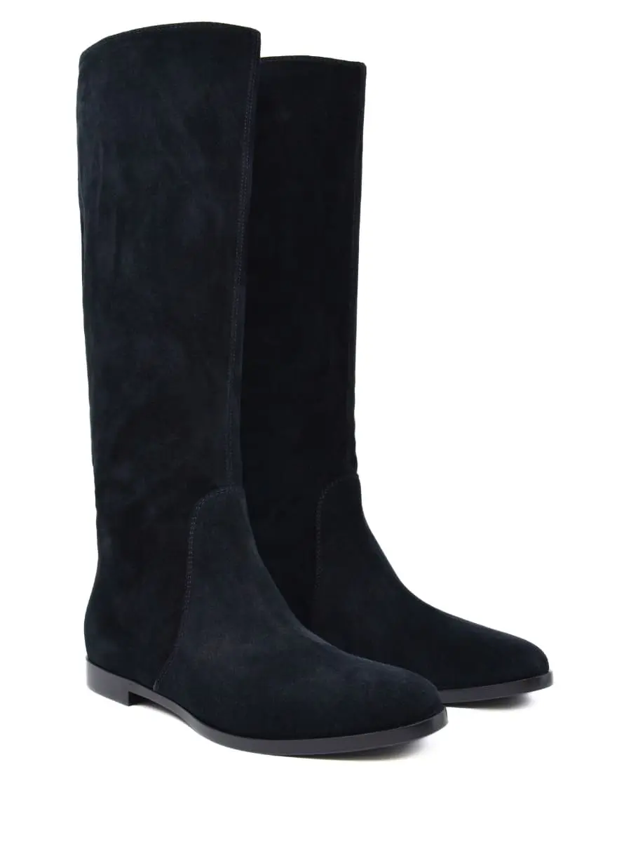 Сапоги замшевые