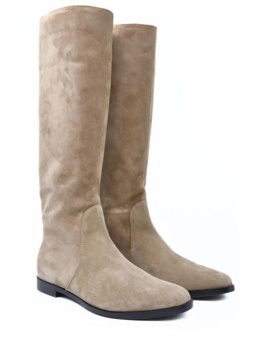 Сапоги замшевые