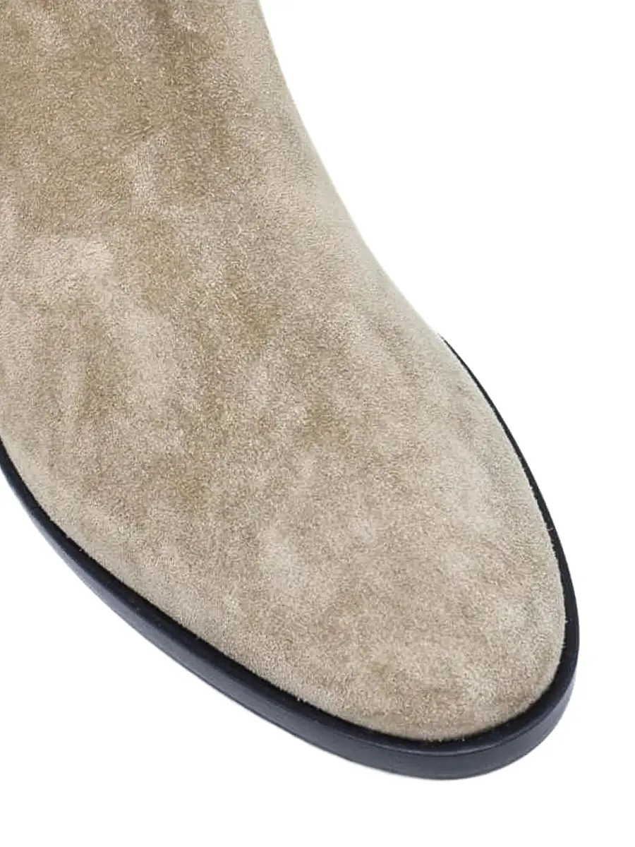 Сапоги замшевые