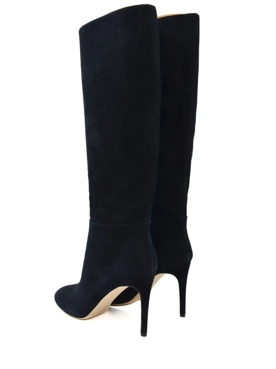 Сапоги замшевые