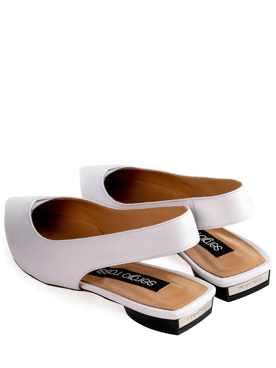 Балетки кожаные