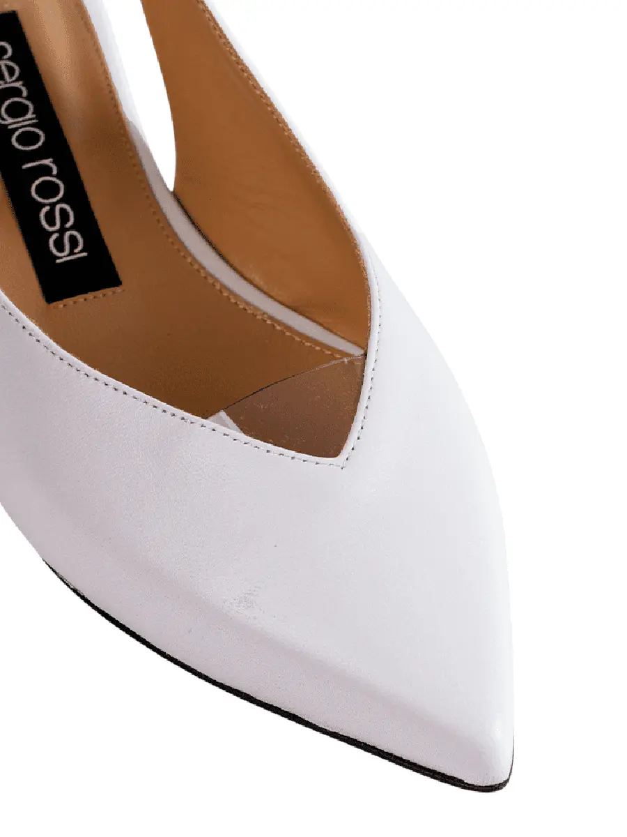 Балетки кожаные