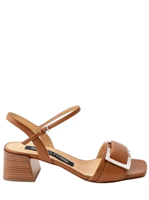 Босоножки кожаные SERGIO ROSSI