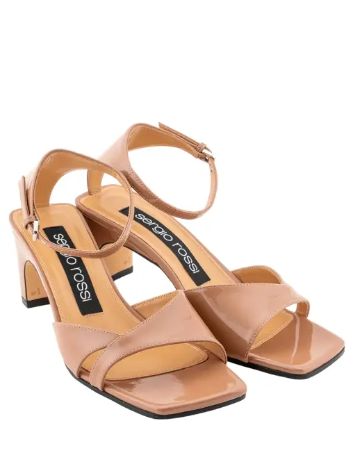 Босоножки кожаные SERGIO ROSSI