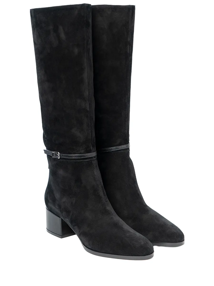 Сапоги замшевые