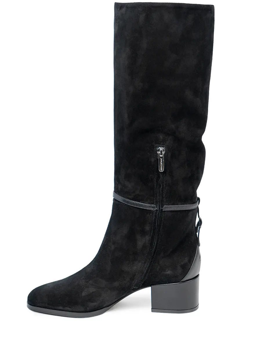 Сапоги замшевые