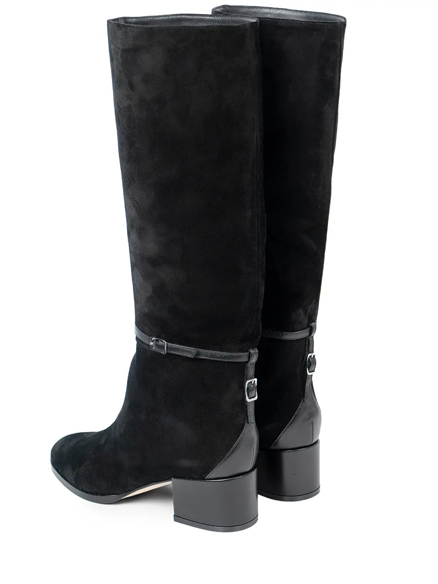 Сапоги замшевые