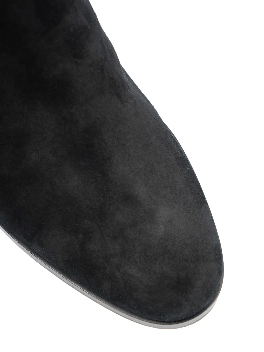 Сапоги замшевые