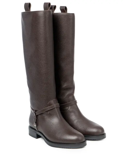 Сапоги кожаные SERGIO ROSSI