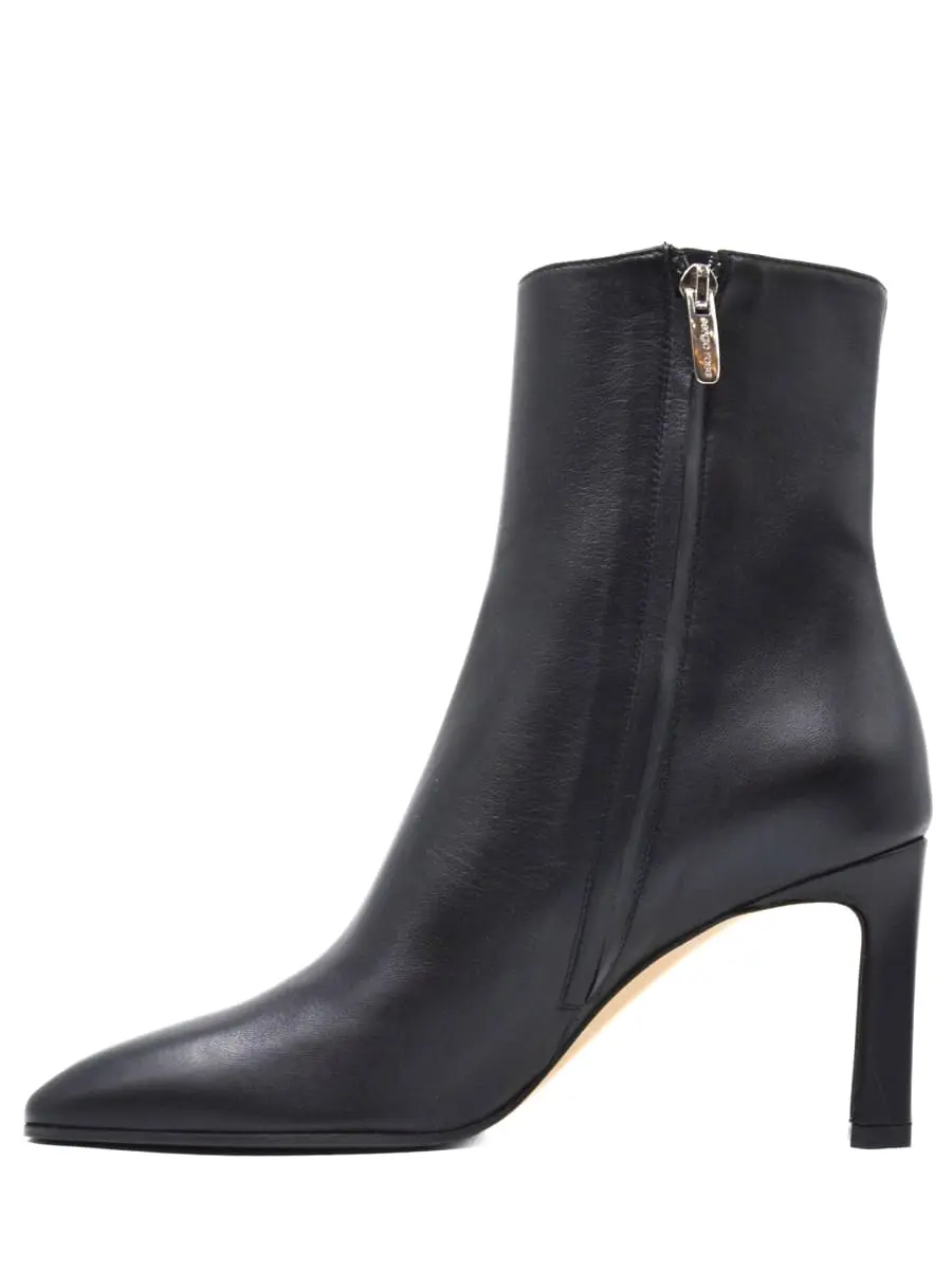Ботильоны кожаные