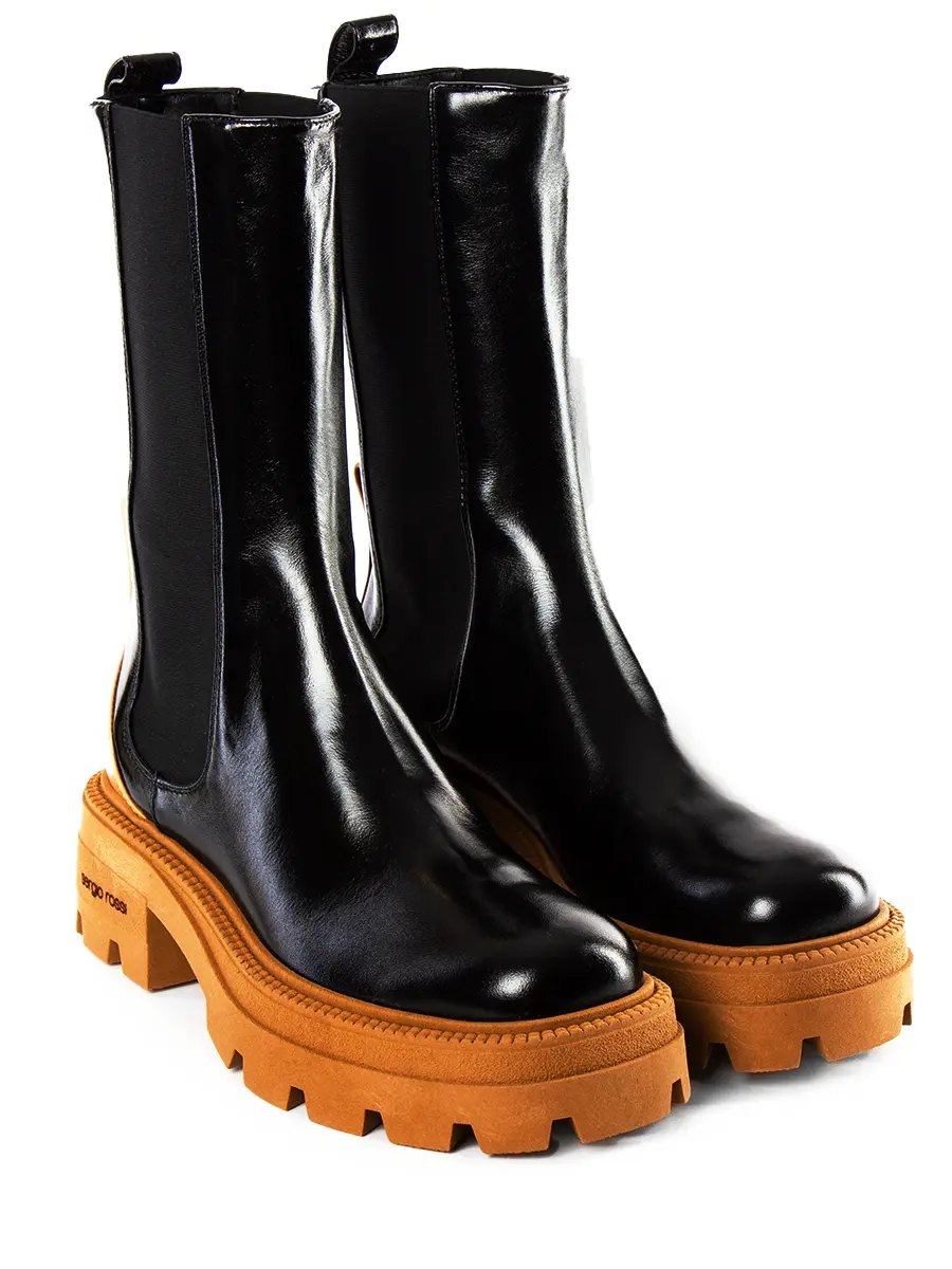 Ботинки кожаные