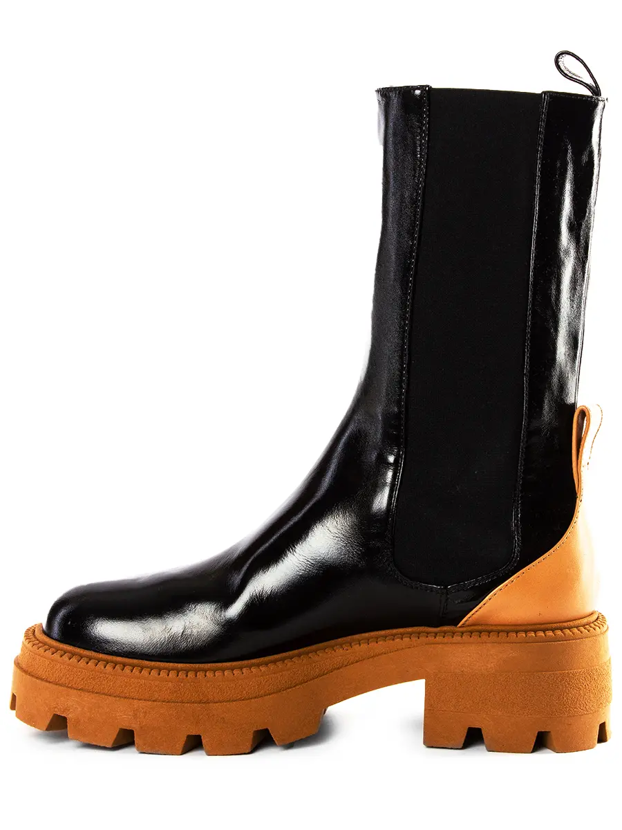 Ботинки кожаные