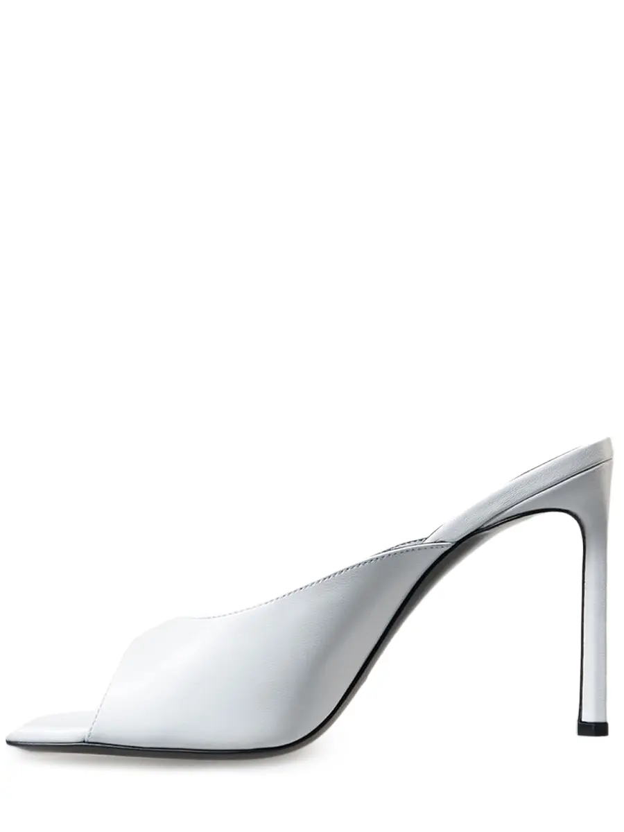 Мюли кожаные