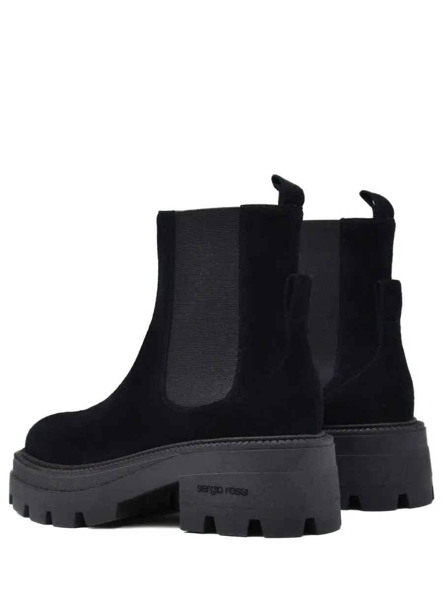 Ботинки замшевые