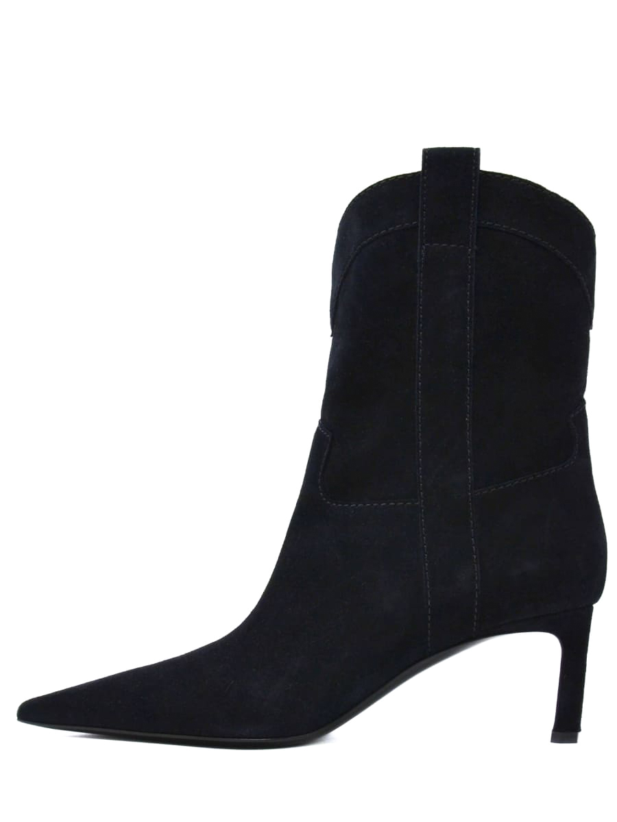 Ботильоны замшевые