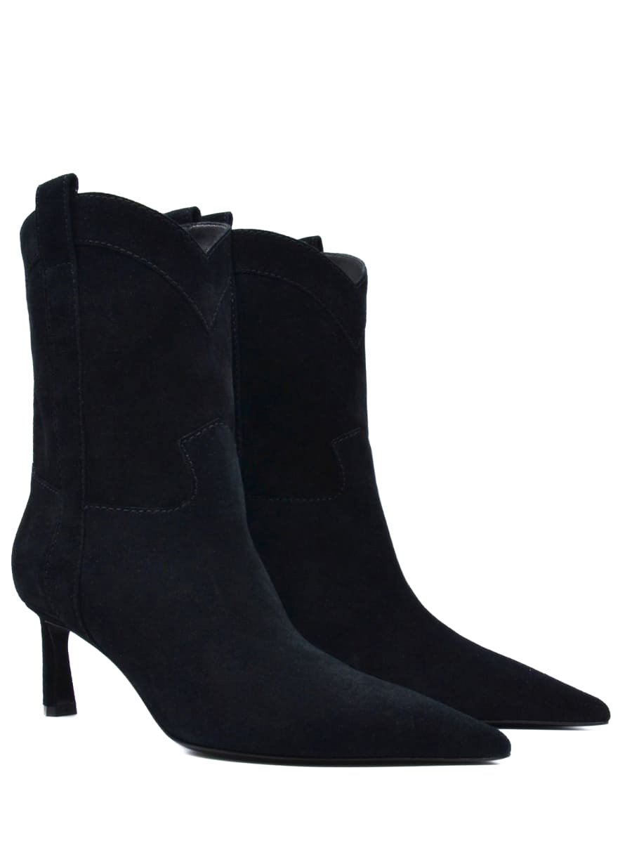 Ботильоны замшевые