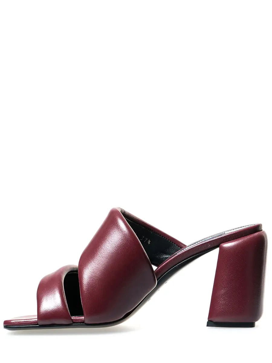 Мюли кожаные