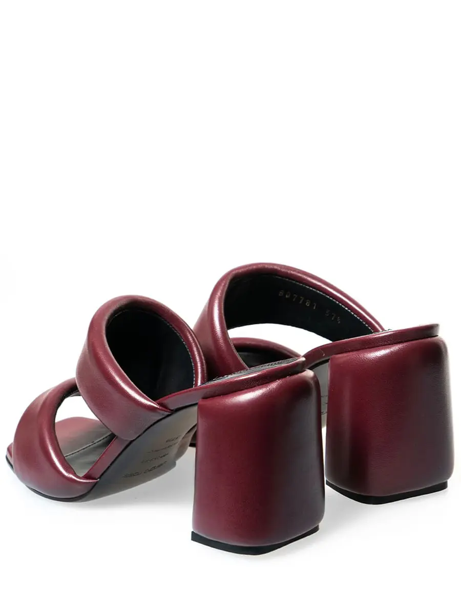 Мюли кожаные