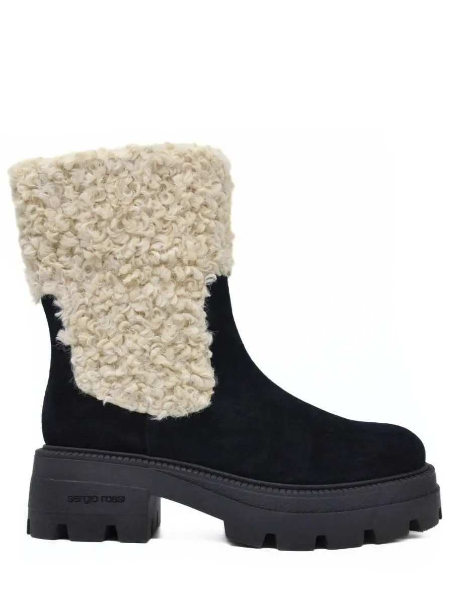 Ботинки комбинированные