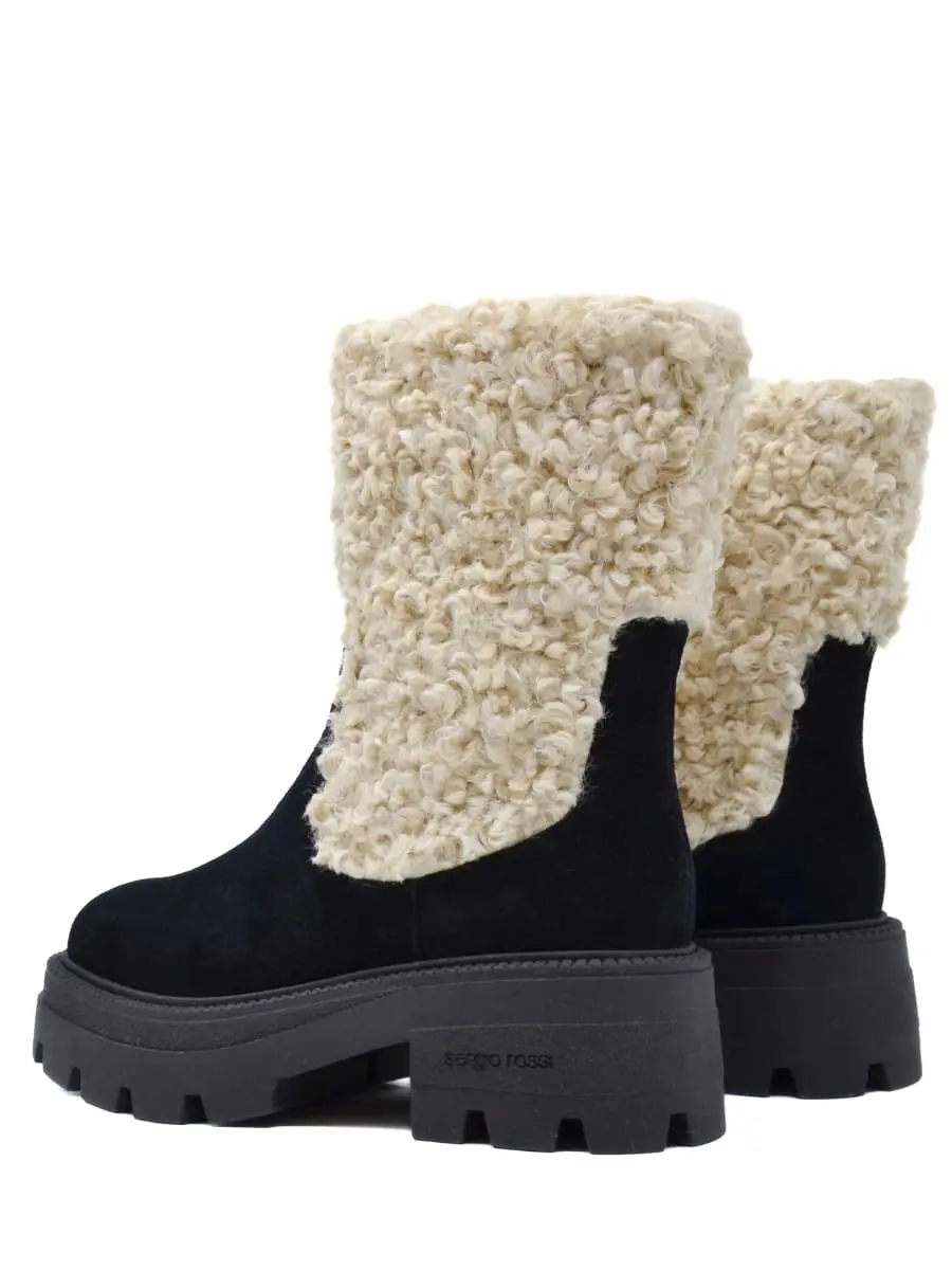 Ботинки комбинированные