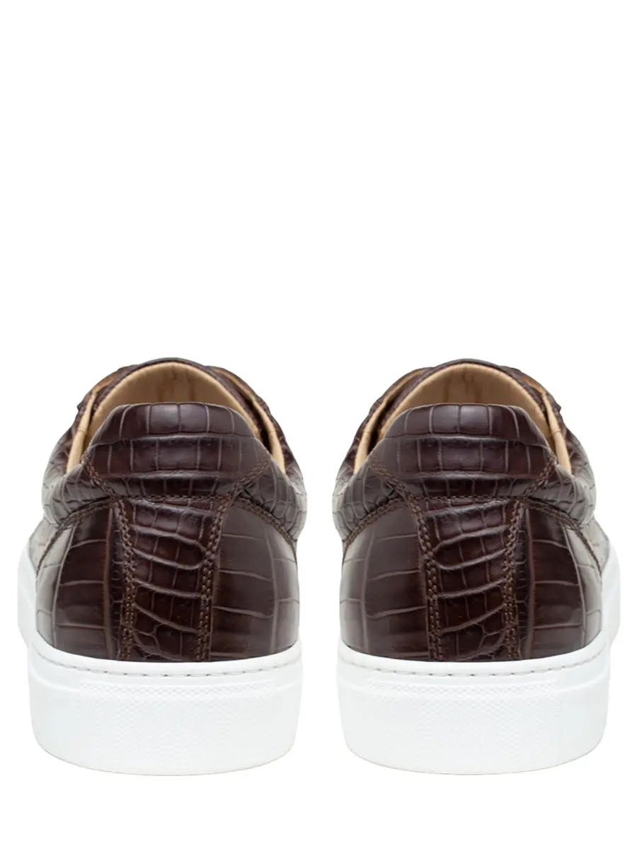 Кеды из кожи крокодила